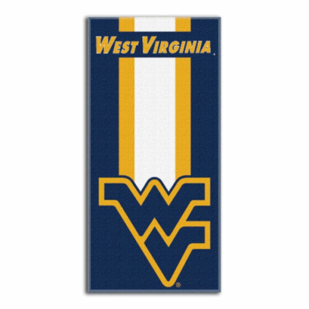 WVU West Virginia University Beach Towel NWT
